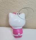 Rare 2012 Hello Kitty Sanrio Christmas Ornament  Pink Dress   Pink Bow 3 5  X 2 