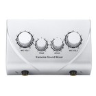 Karaoke Mixer Dual Microphone Input Sound Mixer With Cable For Stage Hr6