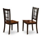 3  Pc  Dining  Table  With  2  Wood  Chairs  In  Black  And  Cherry