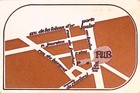 Pub Des Garden Stores Louise Restaurant Brussels Business Card Map Vintage