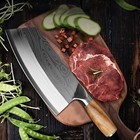 Stainless Steel Asian Kitchen Knife Butcher Chef Damascus Cleaver Chopping Meat
