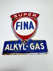 Super Fina - Vintage Porcelain Sign - Service Station Gasoline Motor Oil