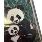 Vtg 70s Wonderart Caron Pandas Latch Hook Kit 4452 Huge 34x50 New Unused Sealed