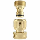 3 4  Garden Hose Quick Connect Water Fit Brass Female Male Connector Set 4 Pairs