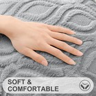 Decoruhome Throw Pillow Covers 20x20 Inch Set Of 2 Grey Soft Plush Faux Wool