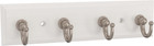 Key Tidy  1-pack  Pure White Holder 7  Wall Mount Small Item Rack 4 Hooks For   