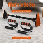 Squatz Pull-up Bar  Adjustable Strength Training  Iron Pipe pvc abs  Anti-skid