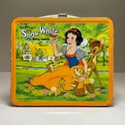 1975 Walt Disney s Snow White And Seven Dwarfs Lunch Box   Thermos Metal Aladdin