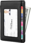 Front Pocket Minimalist Leather Slim Wallet Rfid Blocking Medium Size