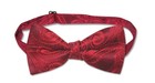 Covona Men s Bow Tie Solid Dark Red Color Paisley Mens Bowtie For Tux Or Suit