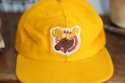 Loyal Order Moose Pap Patch Lodge Hat Wool 50 s Kids Vintage Antique Yellow