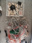 Huge Assorted Lot Of Telephone Fax Cables  Wires  Cords  Connectors  Adaptors