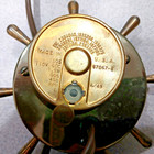 Working 1949 Pyle Nautical Ship Wheel Clock Maritime Boat Decor Tested Working