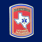 Texas Licensed Paramedic Pin  1-1 8   Imitation Gold Plated   314