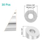 30 Pcs 1 4 Inch 20 Degree Angle Beveled Washer  Silver