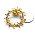 Crown Of Thorns Wreath Pin Christian Lapel Passion Holy Week Lenten Devotion