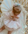 Girls Mermaid Sequin Dress Baby Girl 1st Birthday Dress Pastel Party Dress