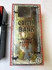 Yone Skeleton Japan Wind Up Mechanical Tin Litho Coffin Bank Mystery Novelty