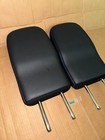 Pair 2024 2025 Headrest Mitsubishi Outlander Rear Third 3rd Row Black Leather