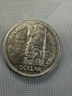1958 Canadian Silver One Dollar Totem Pole Coin   800 Fine Silver 
