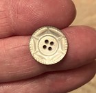 6 Beautiful Antique Victorian Carved Etched Tinted Mother Of Pearl Buttons