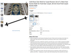 Solid Brass Stair Rods 5-pack For Carpet Runners 28  Black With Brackets   Fini