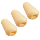 10pcs pack 4mm Plastic 5-way Switch Knobs Tip Caps Beige For St Sq Guitar