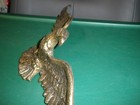 Vintage Patriotic American Eagle Wall Hanging Cast Metal 19  Wingspan Gold Tone