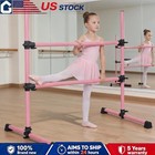 Ballet Barre 4ft Adjustable Freestanding Dance Bar With Two Bars For Home Gym