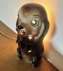 Super Cute Vintage Mid Century Mcm Puppy Dog Bedside Tv Lamp Kitsch Kitschy