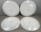 Williams Sonoma 11  American Usa Flag White Dinner Plate - Set Lot Of 4
