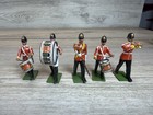 Vintage Britains Middlesex Band Plastic Eyes Right Drummer Bugles Soldiers Set
