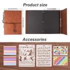 Vintage Notebook A5 Leather Cover Writing Notebook Travel Journal Diary Refil   