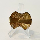 Boy Scout Neckerchief Slide Wolf Cub Scouts Gold Tone Metal Vintage Uniform Pin