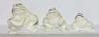 3 Vintage Frogs Miniature Figurines  Bone China Japan