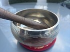 Beautiful Hand Hammered Tibetan Meditation Yoga Temple Bell Singing Bowl Deep 5   