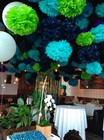 3x Tissue Paper Color 4  8  12  Pom Pom Flowers Wedding Party Craft Decoration