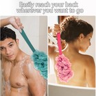 Evmliy Back Scrubber For Shower  Loofah Sponge Brush Exfoliating Body  Long Hand