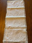Lot Of 1 Tablecloth 2 Runners Openwork  Embroidery Cutter repurpose craft