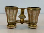 Antique Lemaire Fabt Paris Mother Of Pearl Opera Glasses Binoculars Bee Case