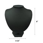 Novel Box Black Leatherette Jewelry Necklace Display Bust