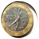 1989 France 10 Francs Bimetallic Coin Spirit Of Freedom July Column Paris