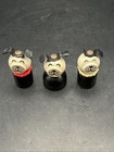3 Straight Sided Vintage Fisher Price Little People Lucky Dogs Wooden Collar  B5