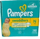 Pampers Swaddlers Leakproof Diapers Large Box Pack - Size N - 140ct
