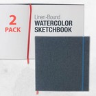 8 5  X 8 5  Art Watercolor Book  2 Pack  76 Sheets  110lb  Linen-bound Hardcover