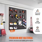 Uimoso 2 Pack Slatwall Panels  2  H X 4  W Garage Storage Panel Organizer Black