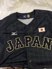 New Mizuno Japan Wbc World Baseball Classic Jersey Navy Blue grey Embroidery Sml