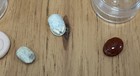 Reserved Listing  Antique Egyptian Faience stone Scarab Beetle Amulets Wax Seals