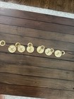 Vintage Brass Candlesticks Set Of 6 Lot Antique Style Candle Holders Home Decor