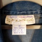 Vintage Casey Coleman Embroidered Neon Cool Cat Denim Jacket Size M